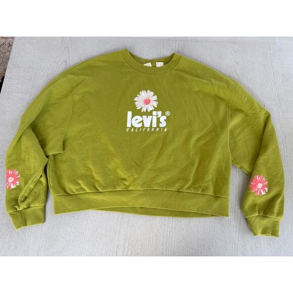 Levis Graphic Vintage Crew Sweatshirt RomcomCore Indie Sleaze - Picture 1 of 5